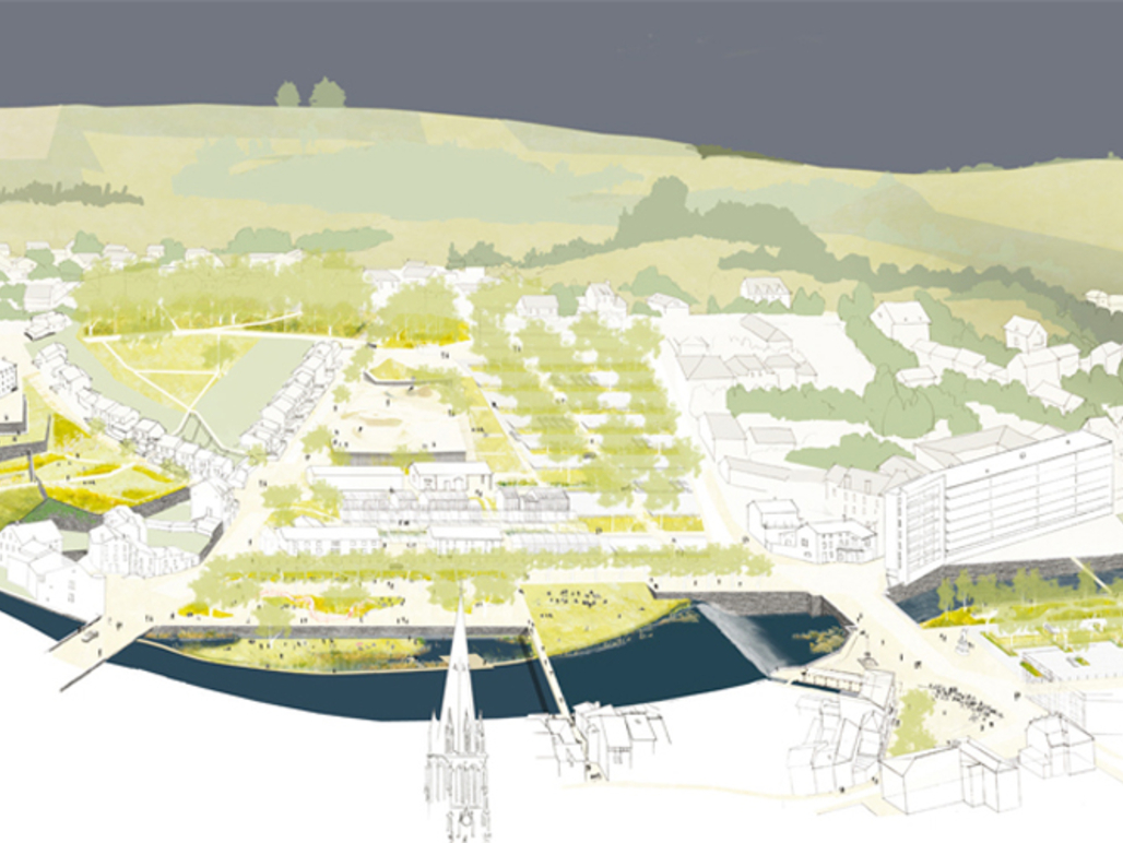 Le grand parc - La Jordanne entre en ville