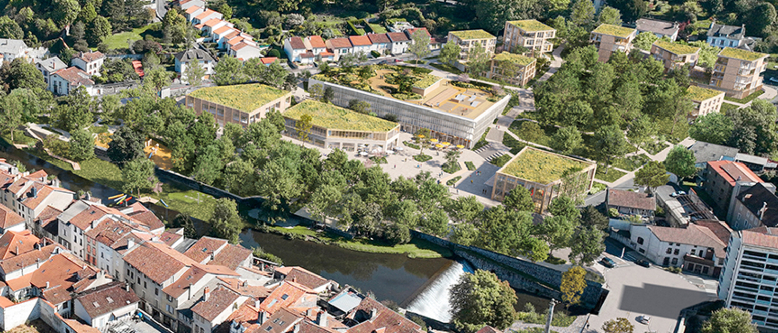 Le grand parc - La Jordanne entre en ville
