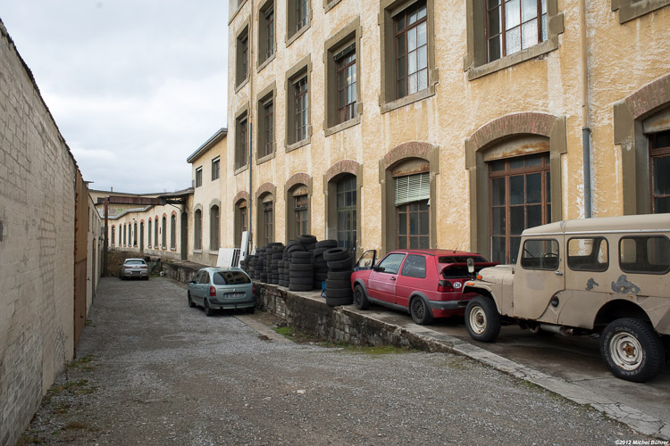 Backstreet perpendicular to the main street