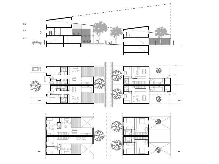 Maisons en bande
