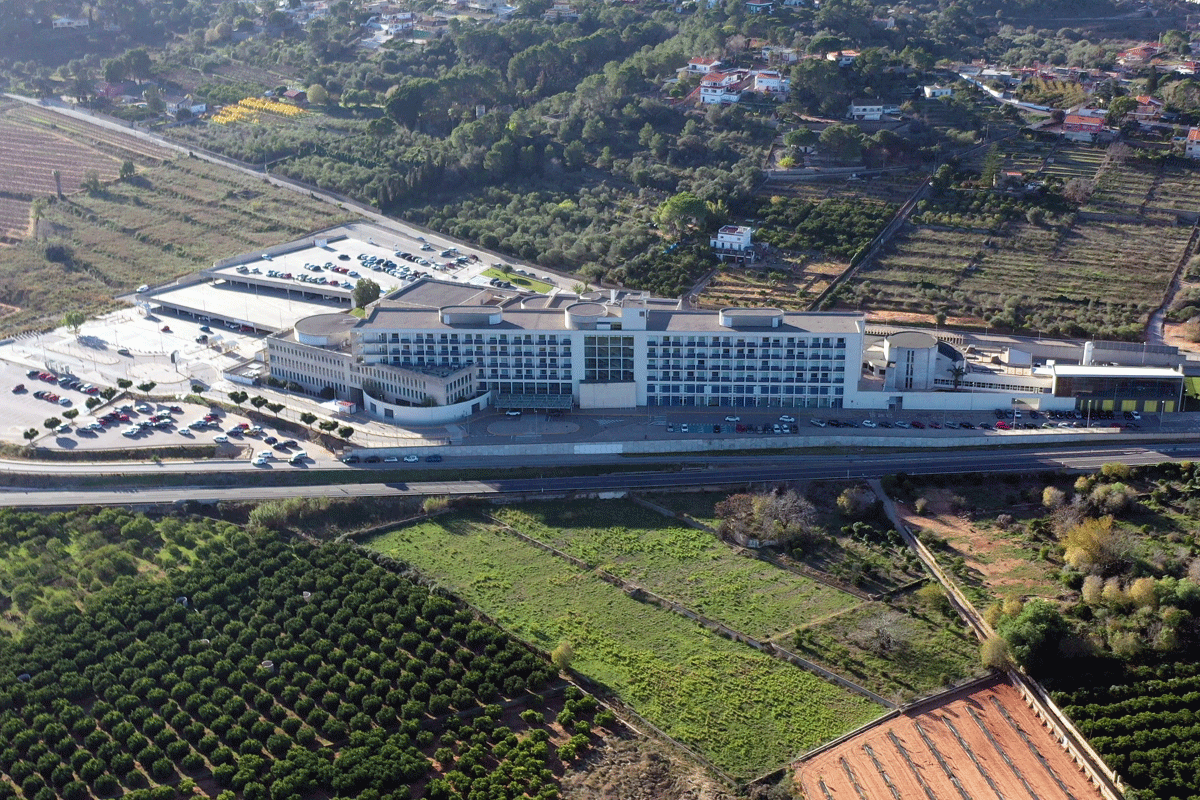 View of the hospital