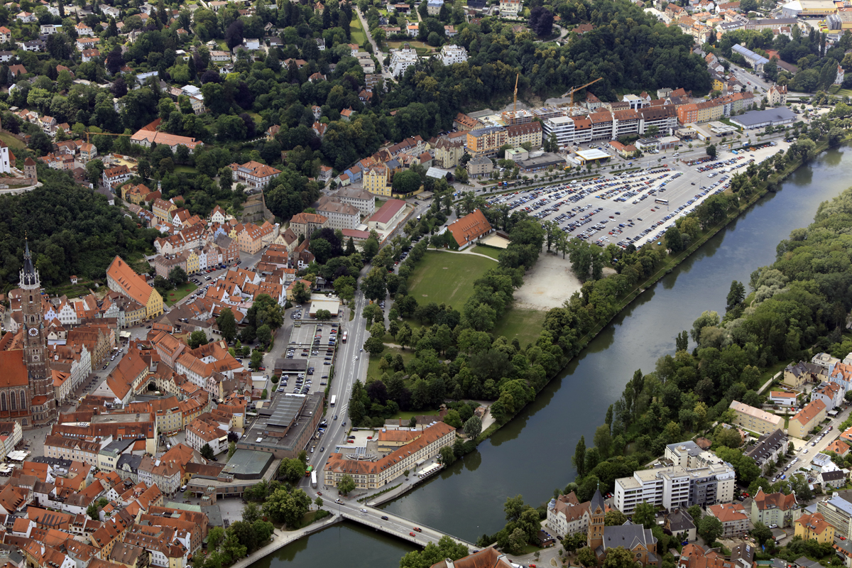 Oblique aerial view