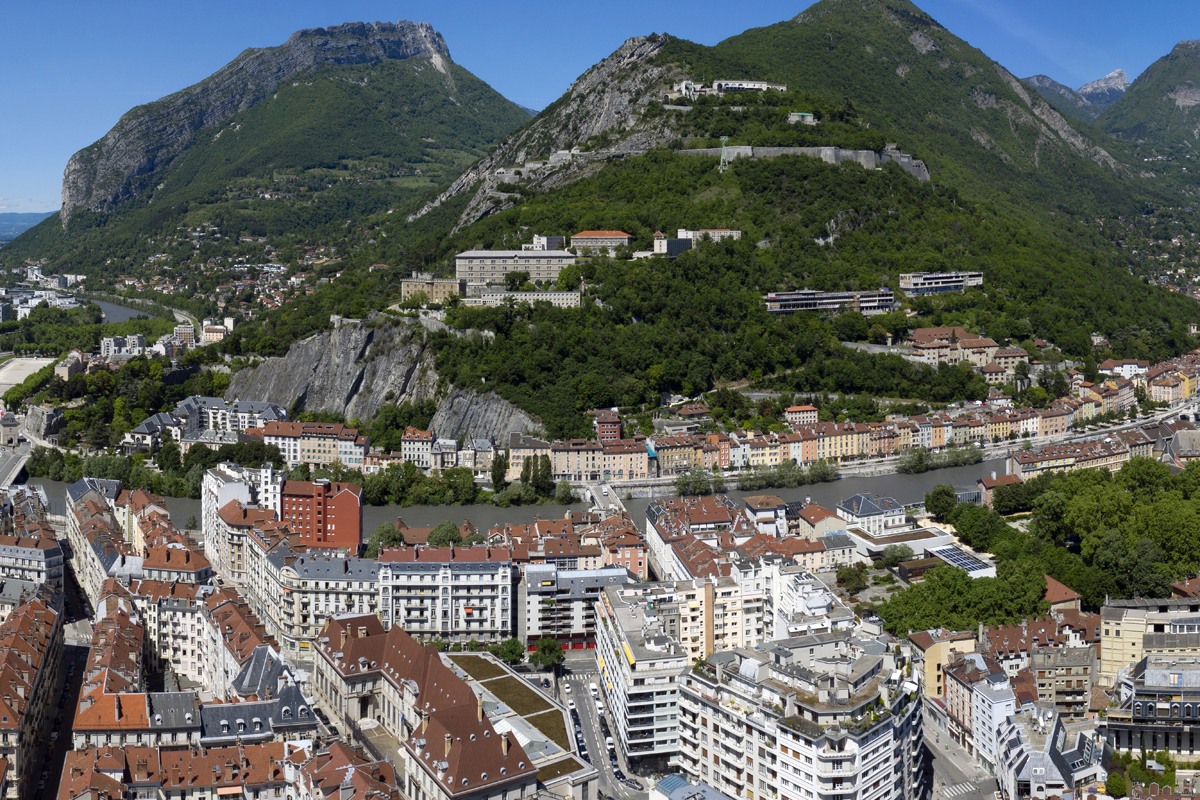 View of the site from the city