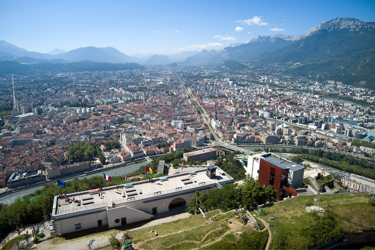 View towards the city