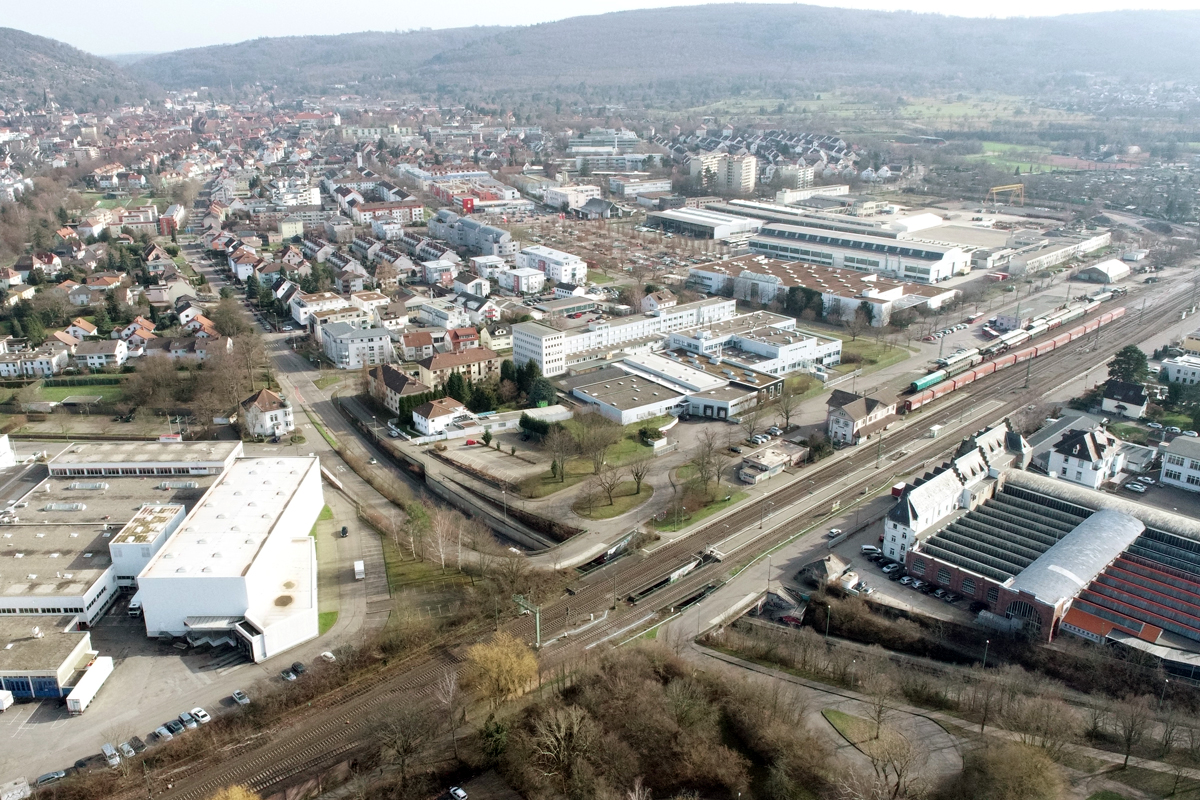 Oblique aerial view from the North