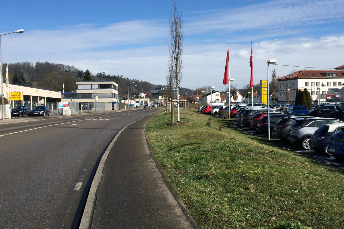 Lorcher Strasse direction North East