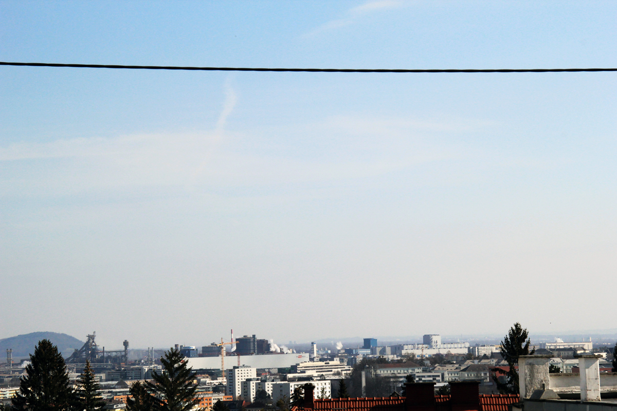 View from site towards the city
